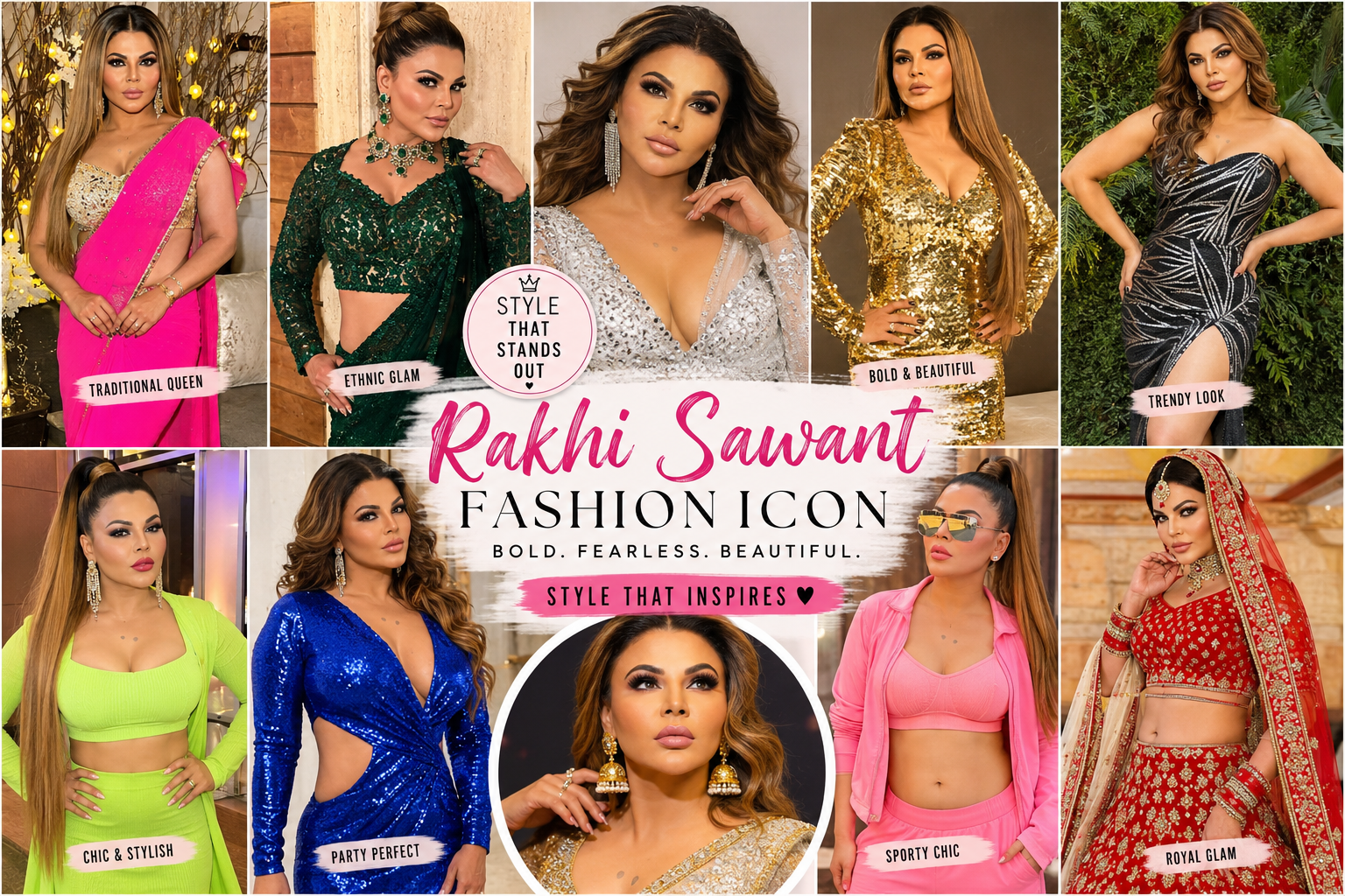 Rakhi Sawant: The Unstoppable Style Statement That Knows No Borders