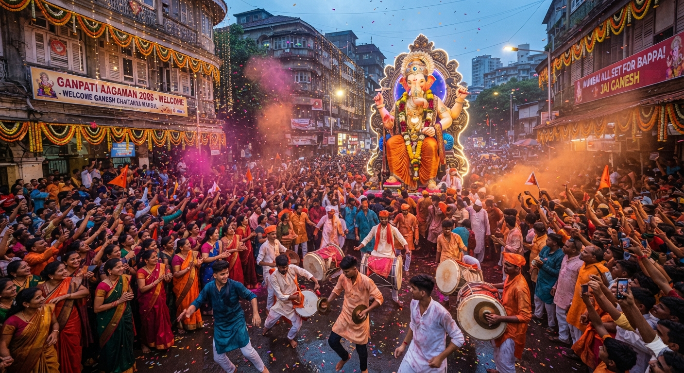 Mumbai Ganpati Aagman 2026: Mumbai All Set to Celebrate Ganpati Aagman 2026