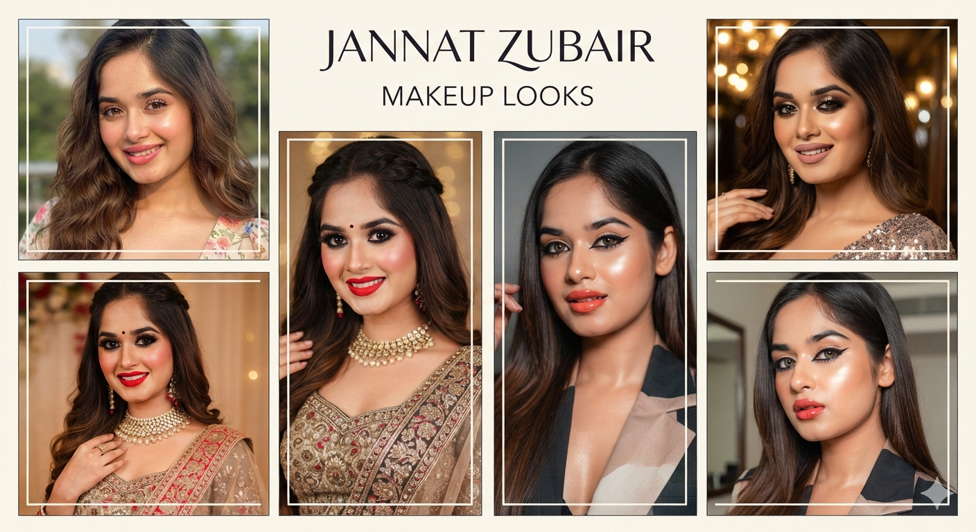 Jannat Zubair’s Makeup Look: A Perfect Blend of Glamour and Elegance