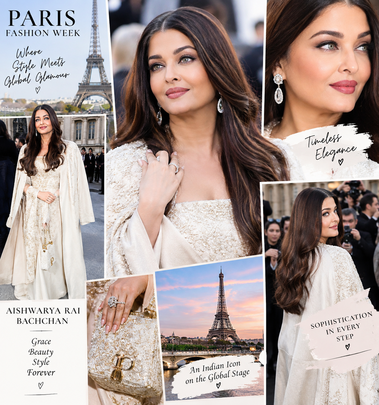 Aishwarya Rai’s Elegant Paris Fashion Week Look: Timeless Glamour Takes Centre Stage
