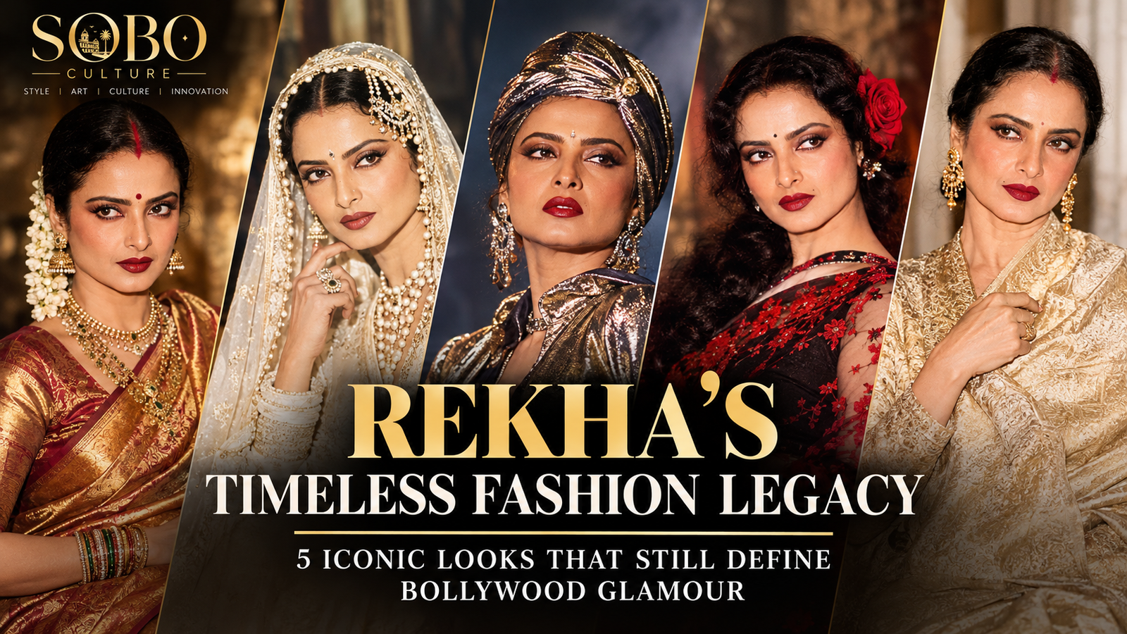 Rekha’s Timeless Fashion Legacy, Top 5 Fashion Lessons to Take From Actress Rekha